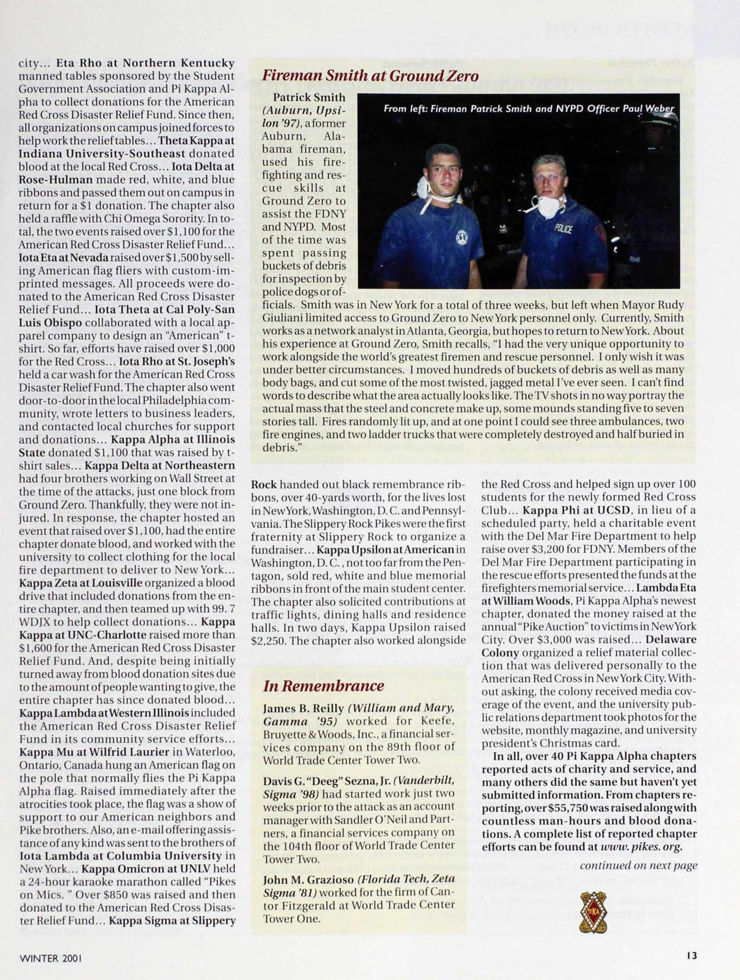 Fireman Smith At Ground Zero